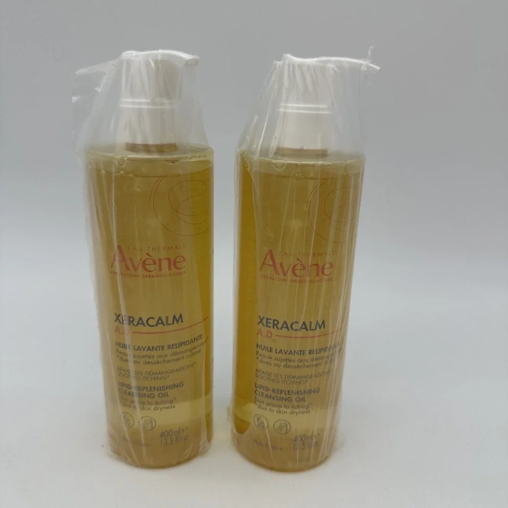 2 Pack Avene - XeraCalm AD Lipid Replenishing Cleansing Oil 13.5 Fl Oz Body Wash